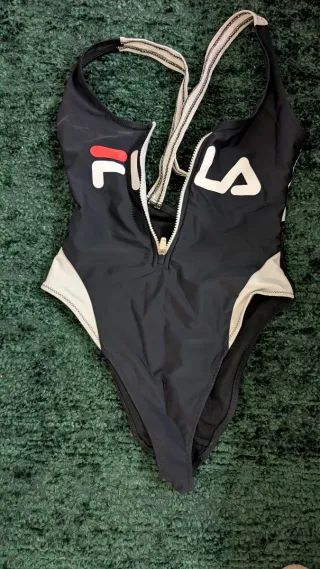 Fato de banho Fila preto e branco