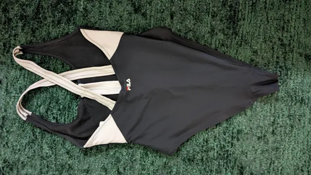 Fato de banho Fila preto e branco