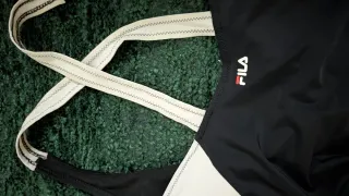 Fato de banho Fila preto e branco