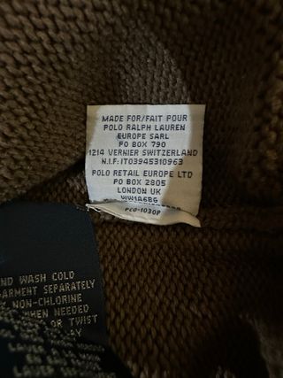 Jersey Ralph Lauren Marrón Bordado