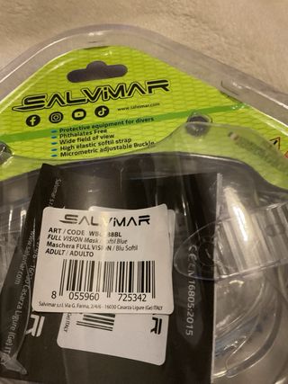 Maschera Sub Salvimar Adulto Lente Sicurezza
