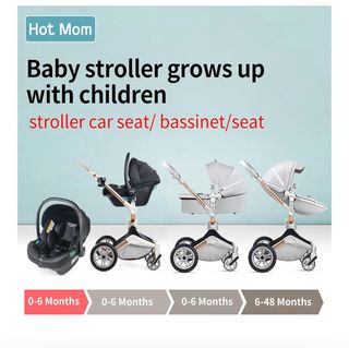 Carrito de bebé 3 piezas Hot Mom