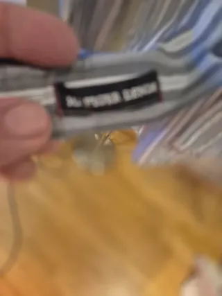 Camisa Tommy Hilfiger Rayas Gris y Blanca