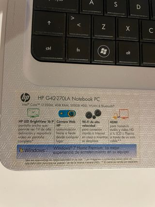 Portátil HP G42-270 LA