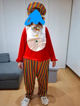 Disfraz Payaso Multicolor Talla Única