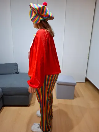 Disfraz Payaso Multicolor Talla Única
