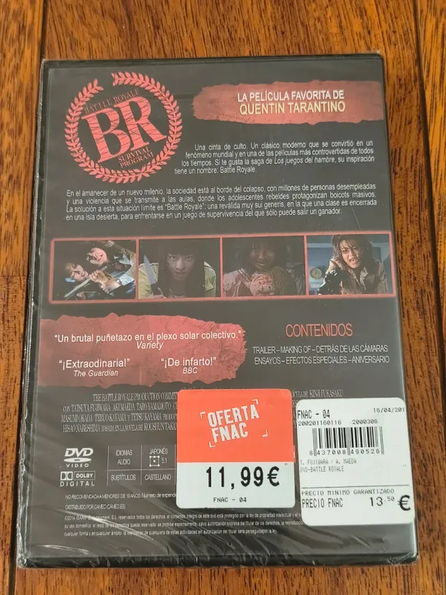 DVD Battle Royale Edición Especial Restaurada