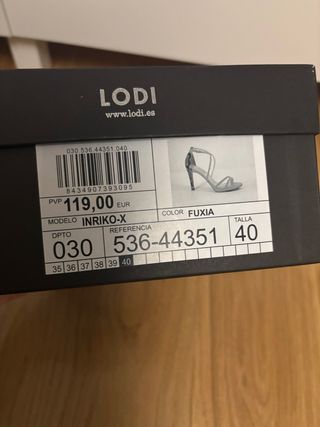 Sandalias fucsia LODI talla 40 sin estrenar