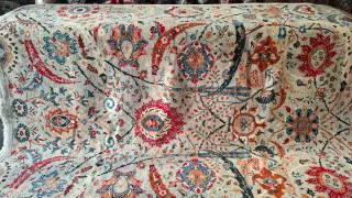 Tappeto moderno lana grigio multicolore