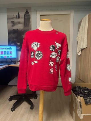 Sudadera Hollister NBA Talla L Roja