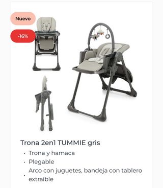 Trona Kinderkraft TUMMIE gris