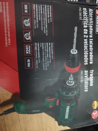 Taladro Atornillador Parkside 300W 2 Velocidades