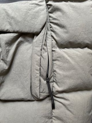 Chaleco acolchado Nike Beige/Negro