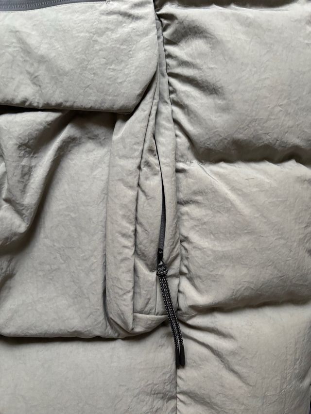 Chaleco acolchado Nike Beige/Negro