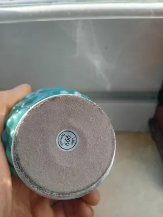 Pigna in ceramica verde