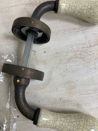 Manivela de puerta interior cerámica