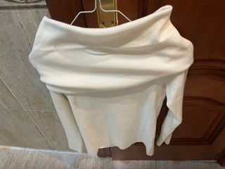 Jersey palabra de honor Zara color crudo