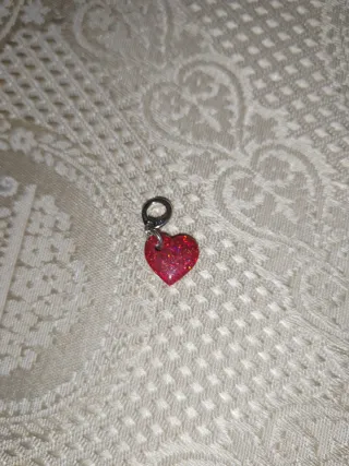 Pandora Charm Pendente Cuore Opale Rosso
