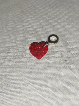 Pandora Charm Pendente Cuore Opale Rosso