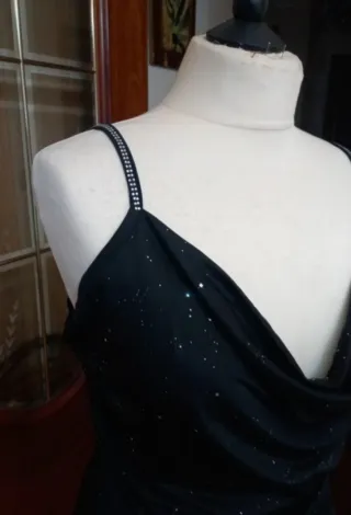 Top Negro Brillos Talla XL Sin Estrenar