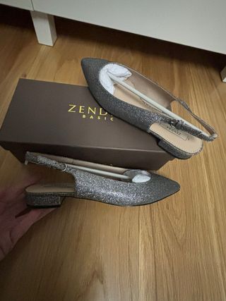 Bailarina Zendra Plateada Talla 39