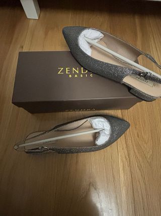 Bailarina Zendra Plateada Talla 39