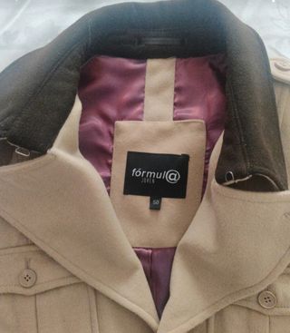 Abrigo Fórmula Joven Mujer Talla 50 Beige/Marrón