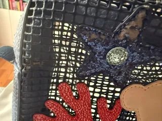 Bandolera Tous Beige y Azul