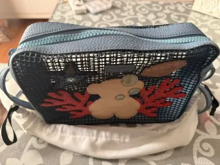 Bandolera Tous Beige y Azul