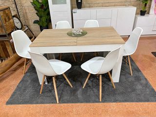 BLACK FRIDAY! Mesa Extensible de 140cmcon 4 sillas