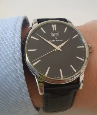 Reloj Claude Bernard Negro/Plata