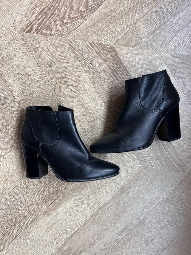 Botines tacón negros Talla 37
