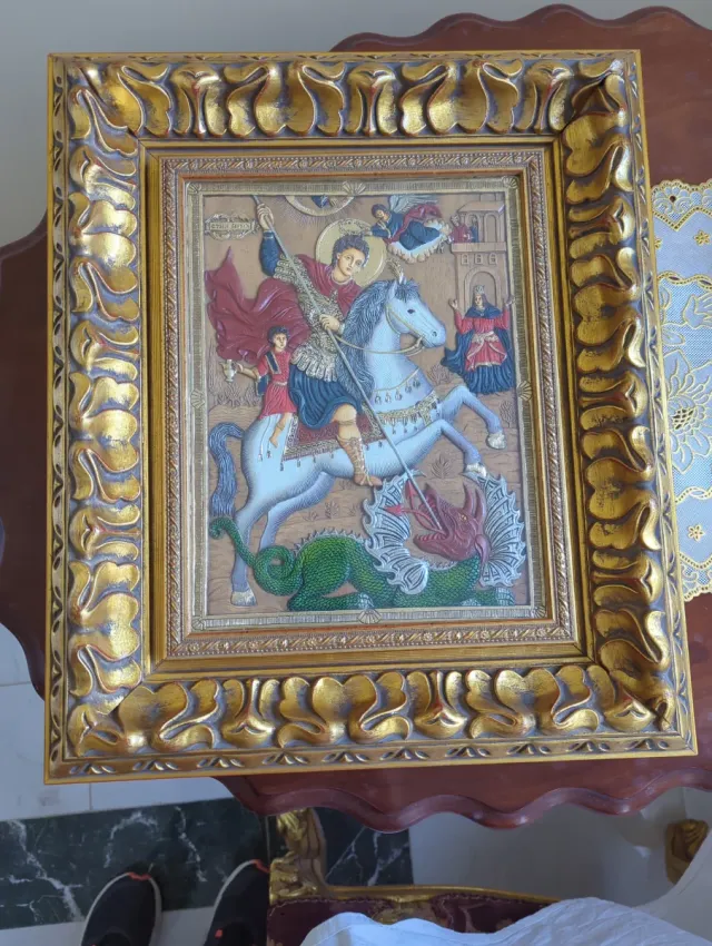 Icono Bizantino San Jorge