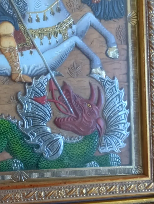 Icono Bizantino San Jorge