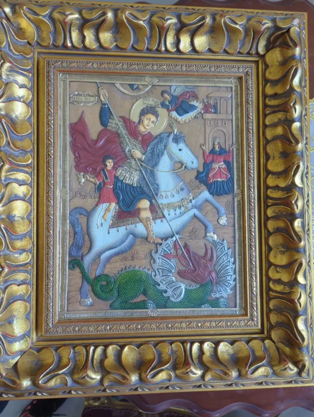 Icono Bizantino San Jorge