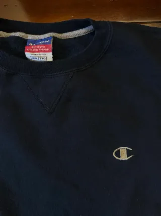 Felpa Champion Blu Navy Vintage USA