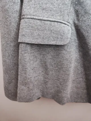 Americana Zara gris brillante