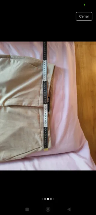 Traje Zara Chaqueta Pantalón Beige