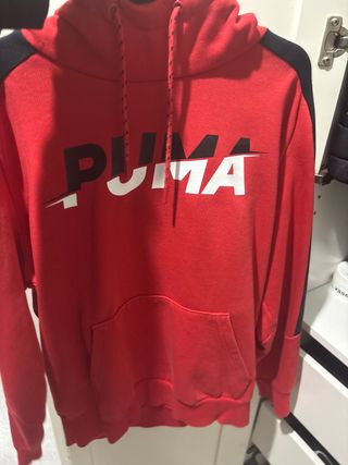 Sudadera Puma Roja y Negra