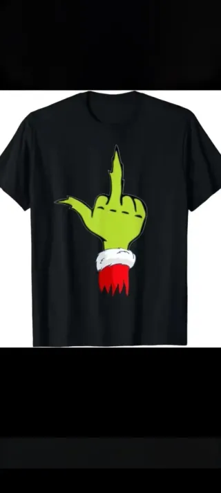 Camiseta Navidad Grinch Mano