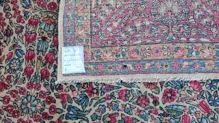 Tappeto lana beige e rosso