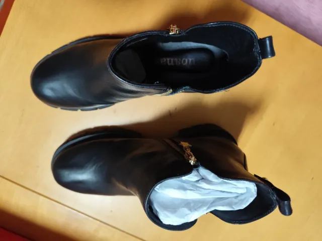 Botas Cubanas pretas de cano curto