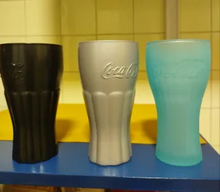 Vasos Coca-Cola Plástico Set 3 Colores