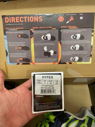 Zapatillas con ruedas Hyper Talla 35