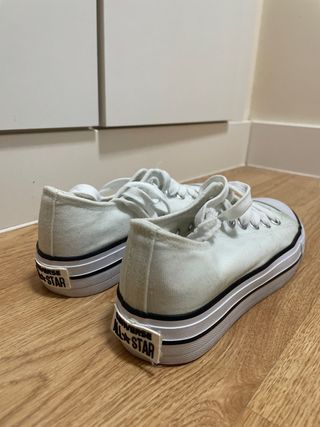 Zapatillas Converse plataforma blancas
