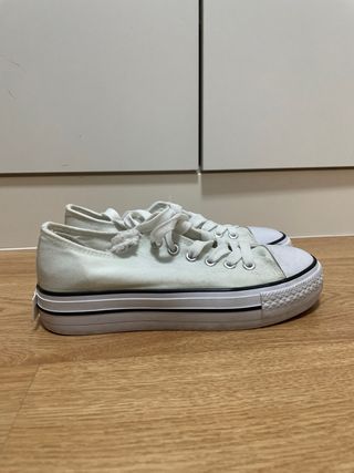 Zapatillas Converse plataforma blancas