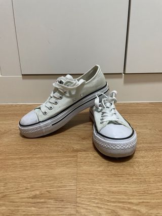 Zapatillas Converse plataforma blancas