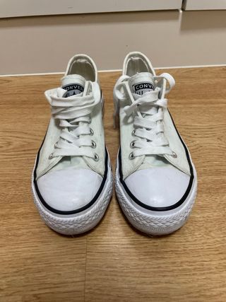 Zapatillas Converse plataforma blancas