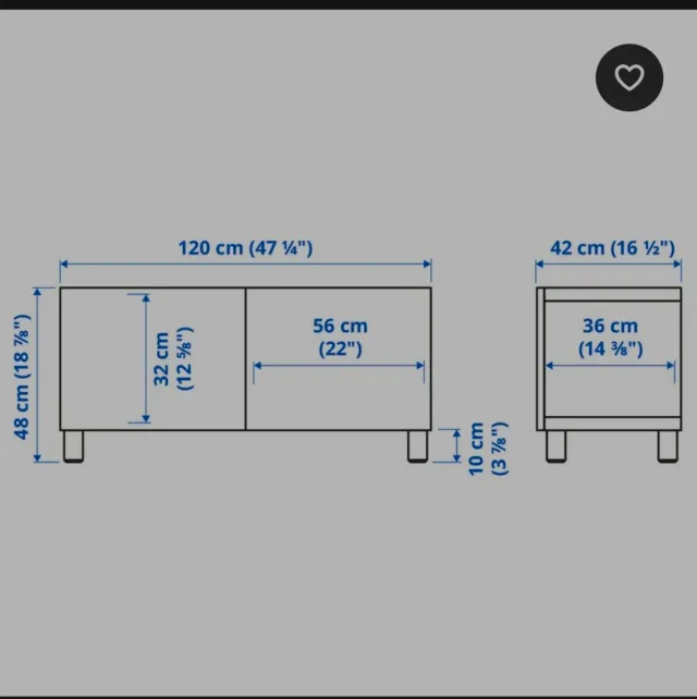 Mueble salón Besta Ikea