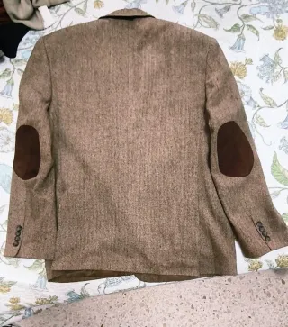 Americana Marrón Tweed con Coderas